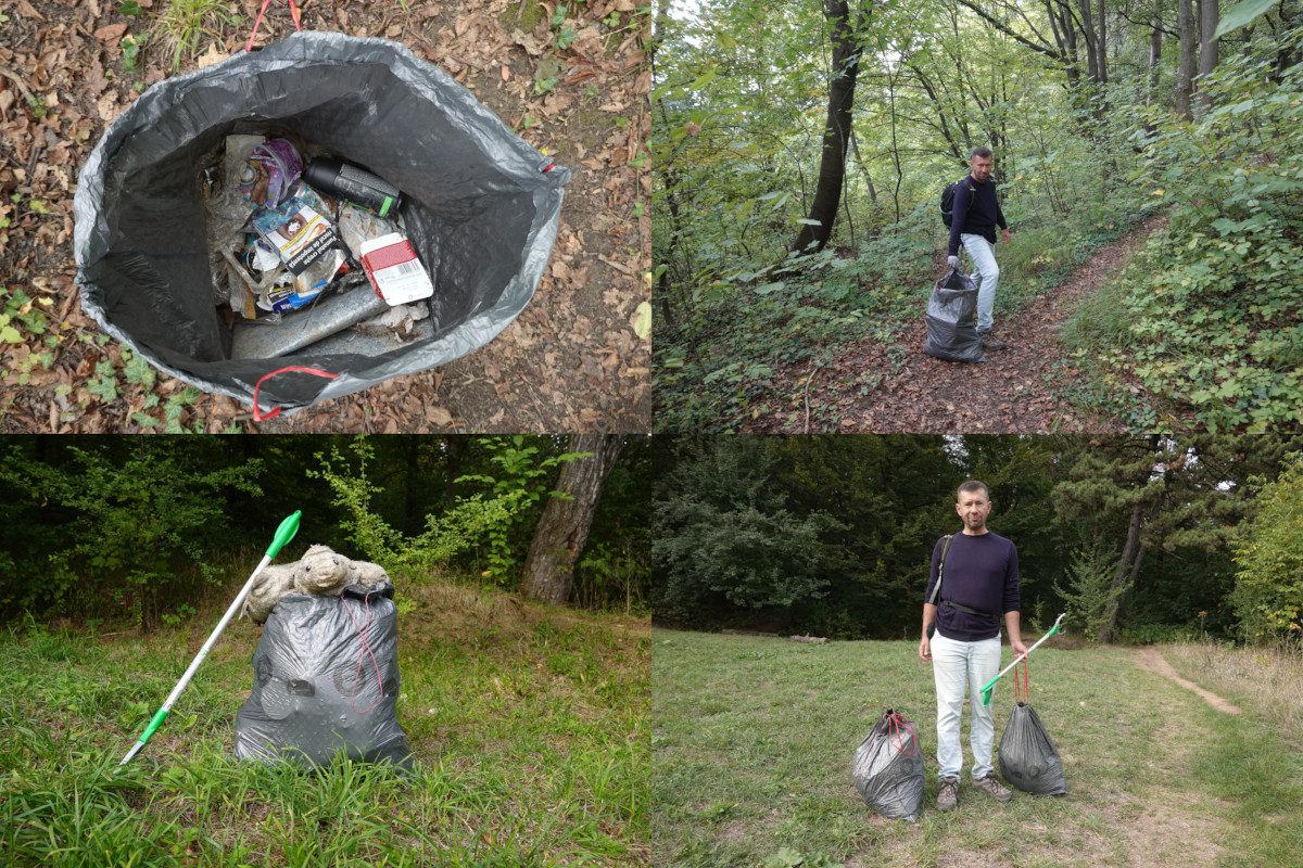 Rubbish on Dealul Melcilor (Brasov).
